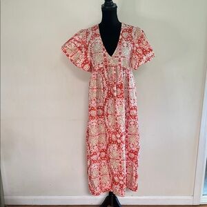 Anthropologie Floral Midi Dress